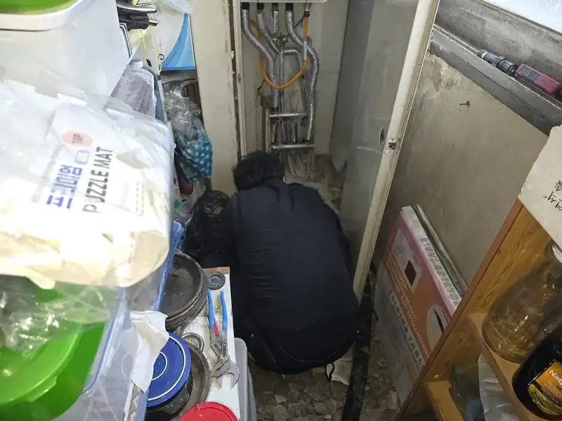 현장 보양과 자재 정리